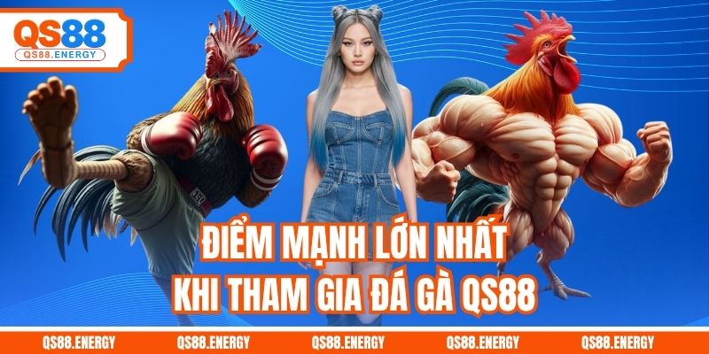Điểm mạnh lớn nhất khi tham gia đá gà QS88